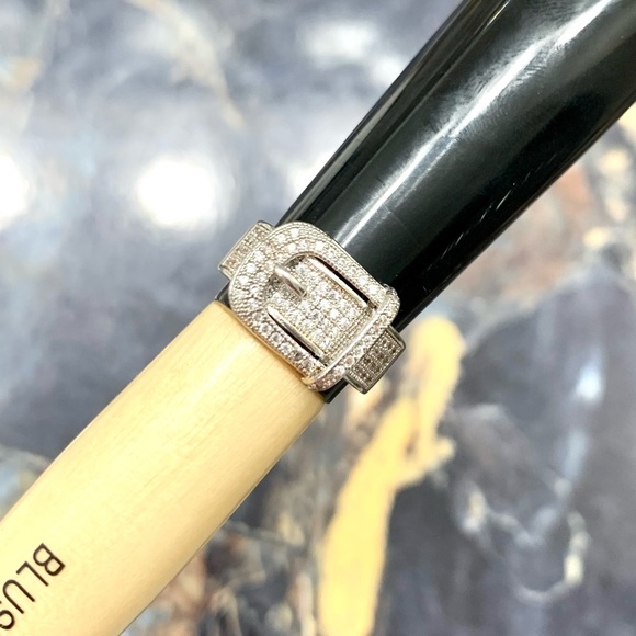 925 cubic zirconia belt ring BNWOT size 4.5 - Picture 4 of 6